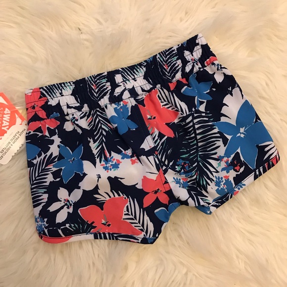 Girls ROXY Floral Swim Shorts 4 - Picture 5 of 5
